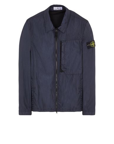 Stone island garment 2025 dyed zip shirt