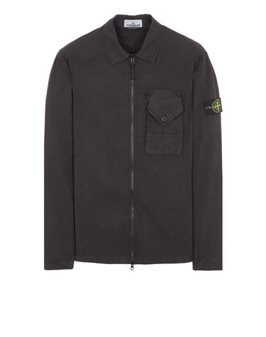 Stone island sale overshirt tessuti