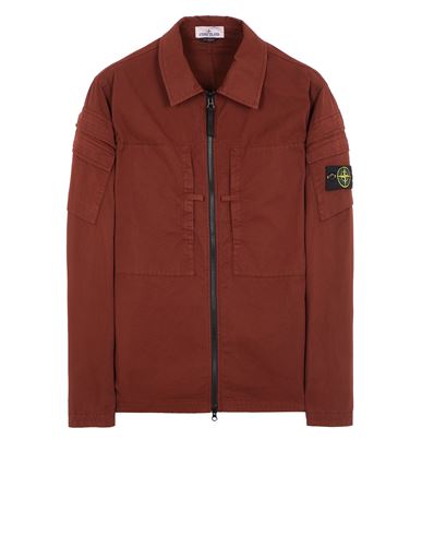 Stone island shop red overshirt