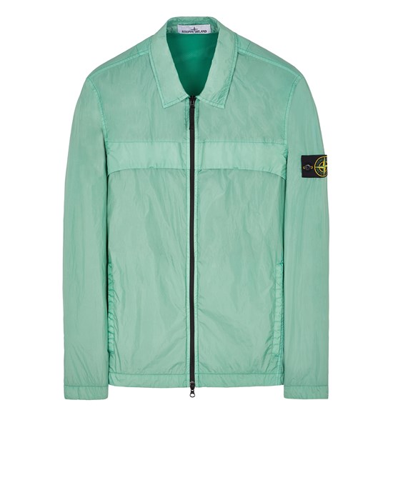  STONE ISLAND 10522 GARMENT DYED CRINKLE REPS R-NY  CHEMISES Homme Vert clair