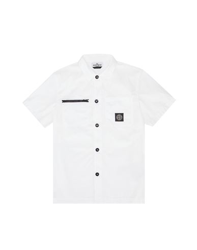 Stone island white store shirt