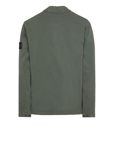 Olive stone island hot sale overshirt