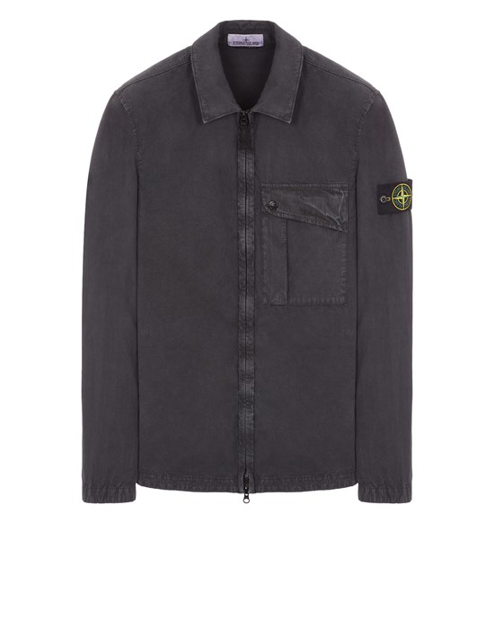  STONE ISLAND 119WN ‘OLD’ TREATMENT  CHEMISES Homme Anthracite
