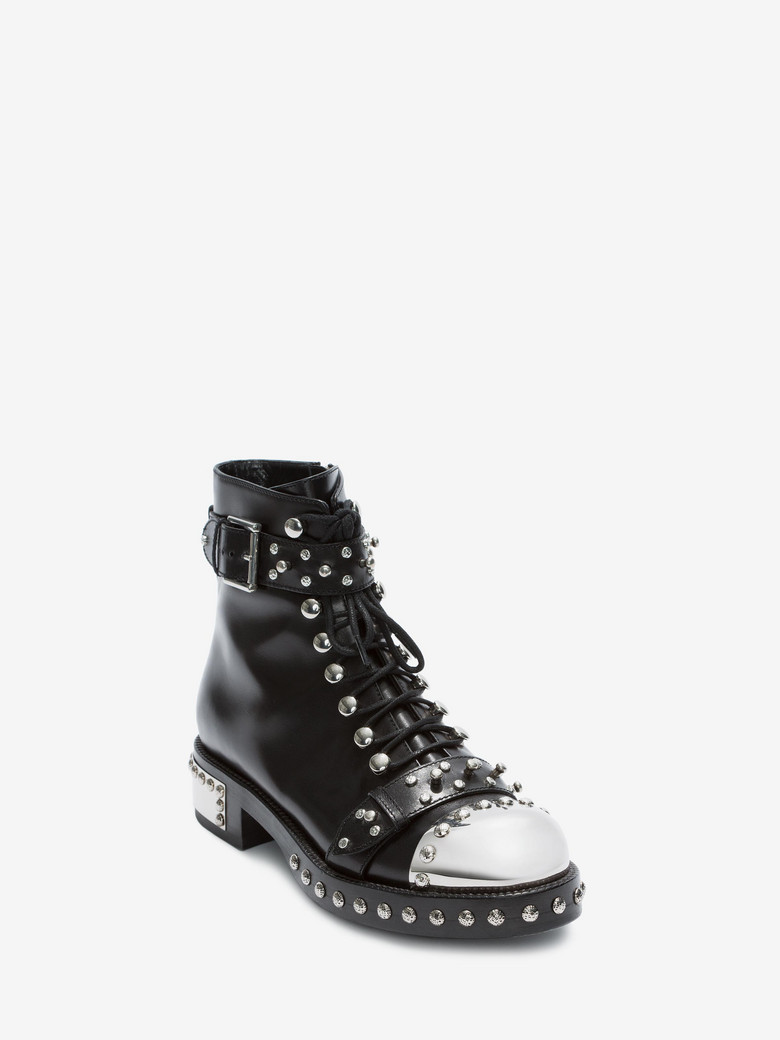alexander mcqueen black ankle boots