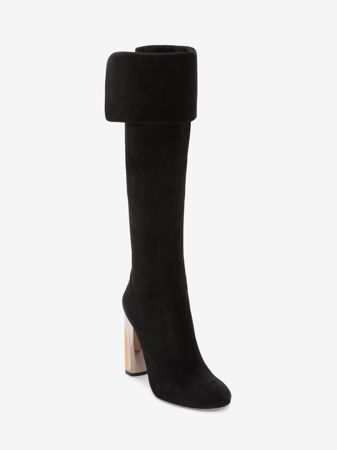 alexander mcqueen long boots height