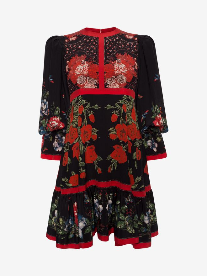 Floral Empire Line Dress Alexander McQueen