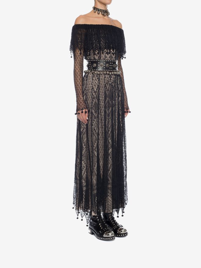 Pom Pom Lace Dress Alexander McQueen