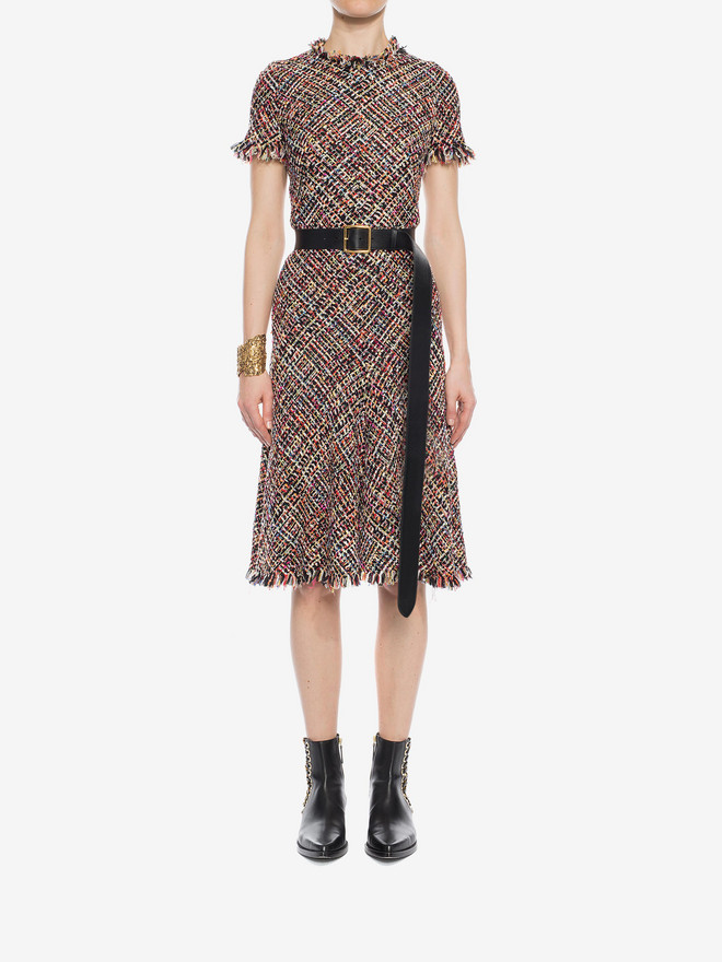 Wishing Tree Tweed Dress Alexander Mcqueen