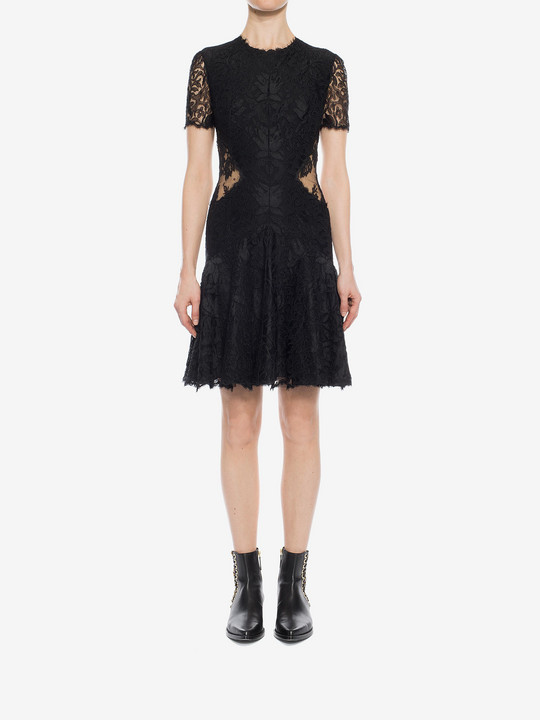 ALEXANDER MCQUEEN Lace Mini Dress Mini Dress D r