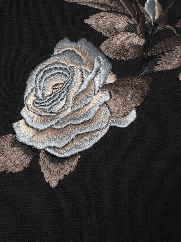 Rose Embroidered Sweatshirt | Alexander McQueen