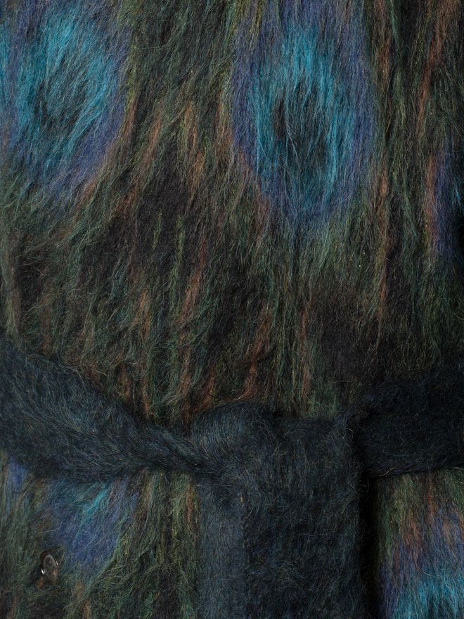 Mohair Shawl Coat Alexander McQueen