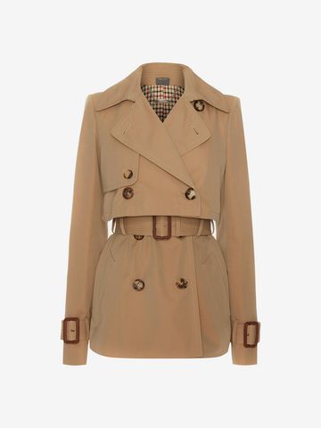 ALEXANDER MCQUEEN Short Trench Coat Coat D f