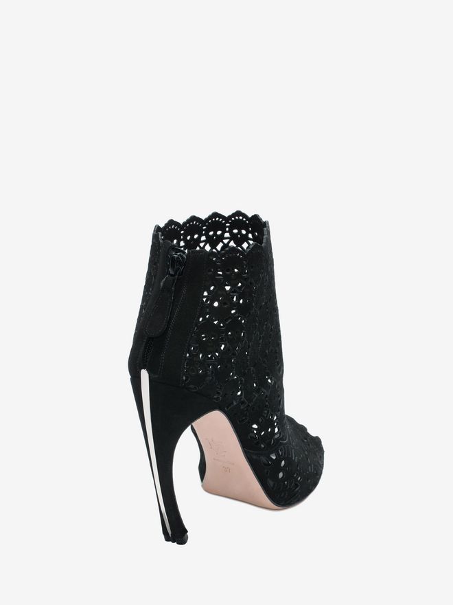 bottines bout ouvert femme