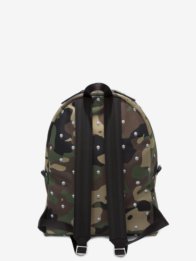 Skull Camouflage Printed Nylon Backpack | Alexander McQueen