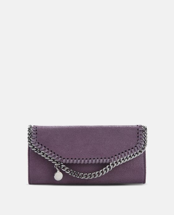 Amethyst Falabella Shaggy Deer Continental Wallet