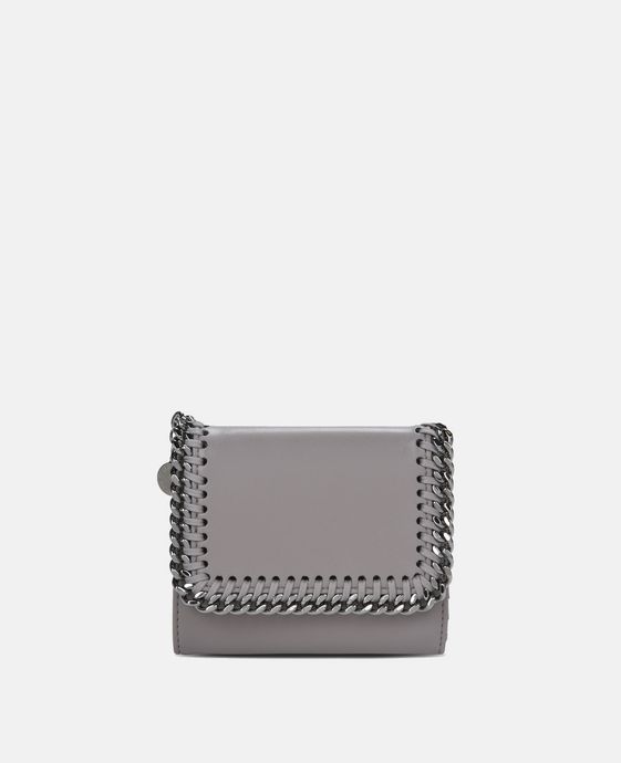 Taupe Falabella Box Small Flap Wallet   