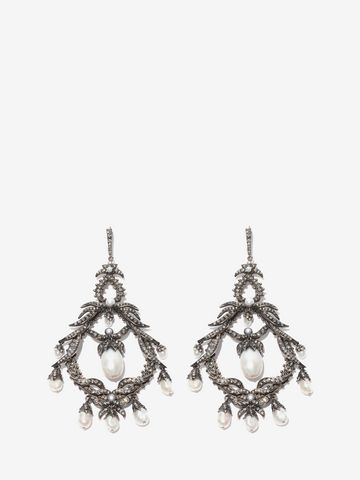 Giant Drop Earrings Alexander Mcqueen Alexander Mcqueen Giant Drop Earrings Earring Woman F
