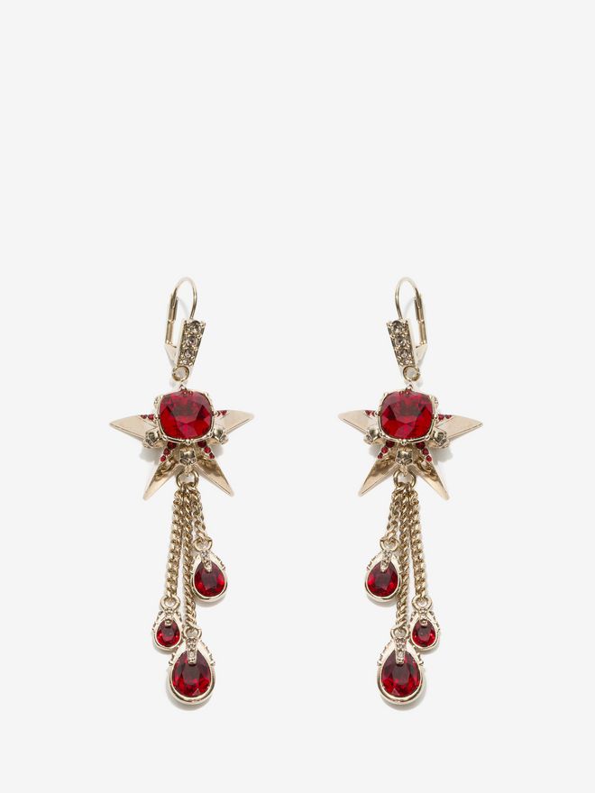 Star And Skull Earrings Alexander McQueen