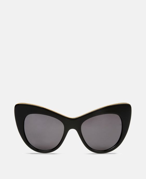 Black Oversized Cat Eye Sunglasses 