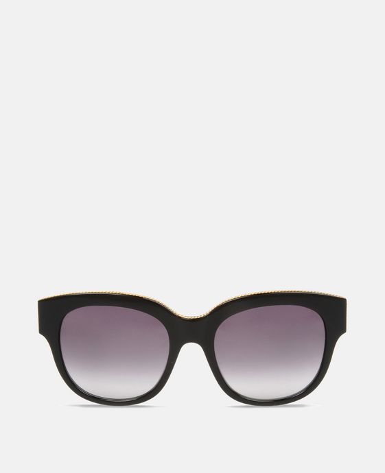 Black Oversized Square Sunglasses 