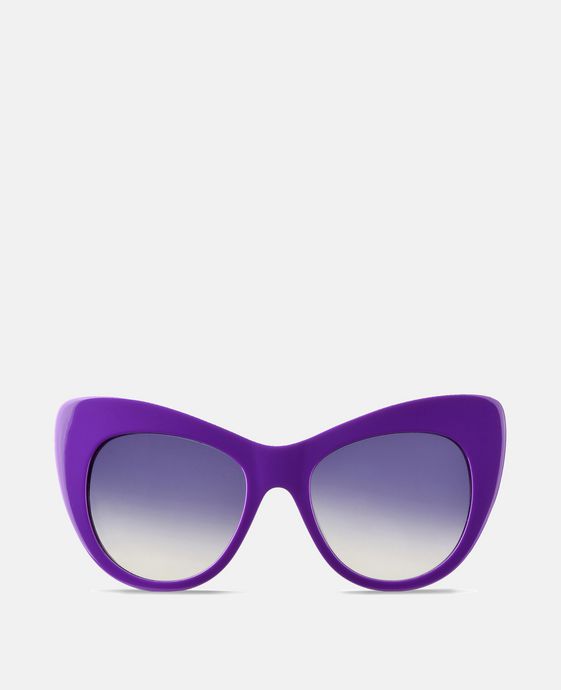 Purple Oversized Cat Eye Sunglasses