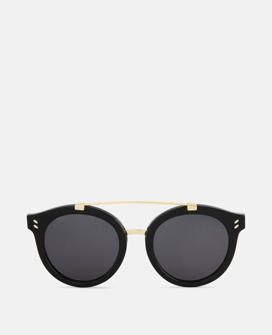 Black Havana Round Frame Sunglasses
